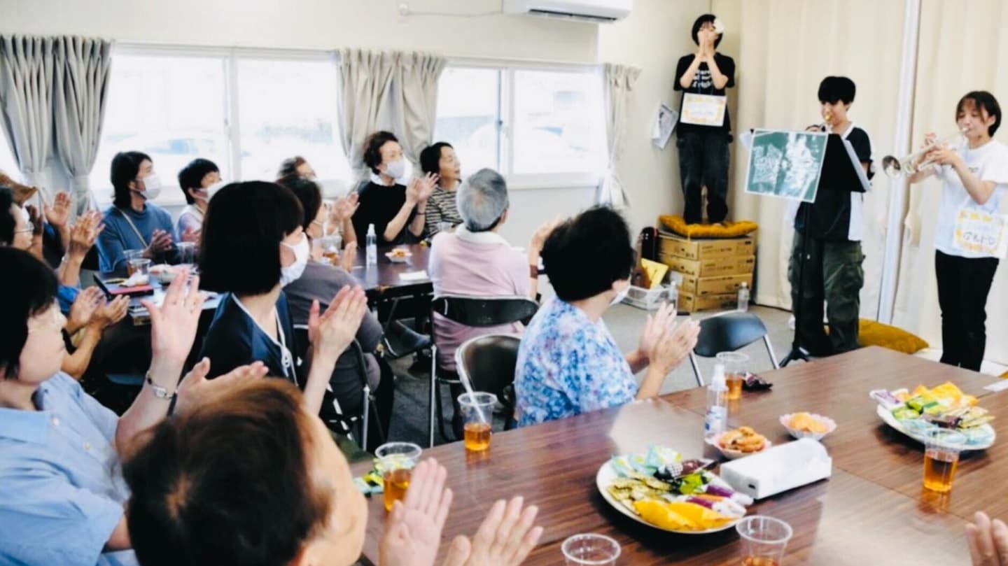 仮設住宅でのイベントの様子