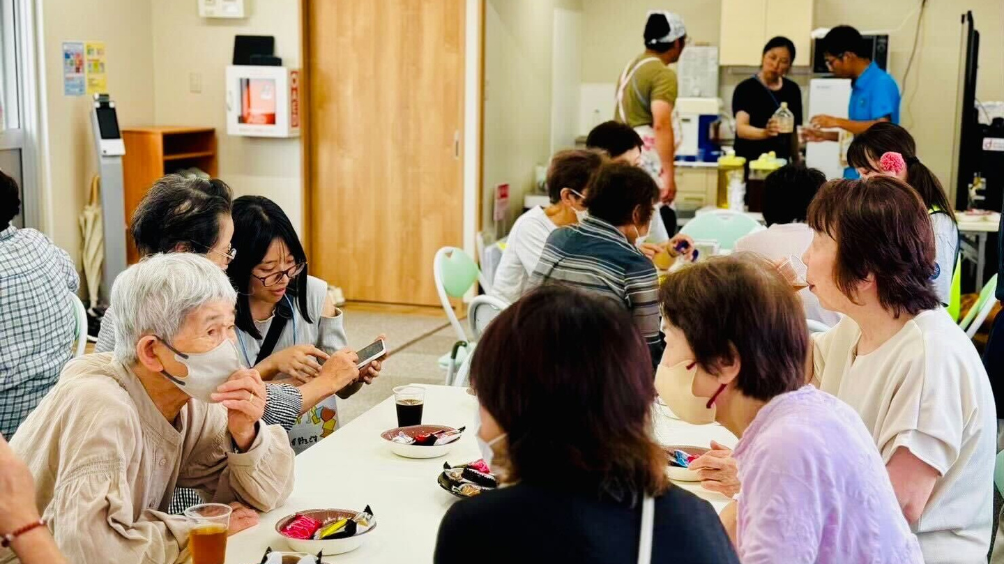 仮設住宅でのイベントの様子